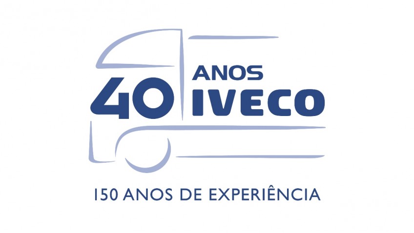 Logo comemorativo 40 anos da Iveco