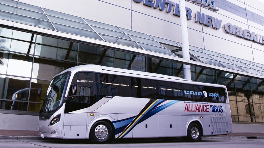 ônibus Caio nos Estados Unidos