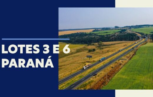 O Ministério dos Transportes está preparando a concessão de dois lotes rodoviários no Paraná, que serão leiloados até o final deste ano. Nesta quinta-feira, 5 de setembro, a Agência Nacional de Transportes Terrestres (ANTT) aprovou os projetos dos lotes 3 e 6, permitindo que o edital seja publicado nos próximos dias.