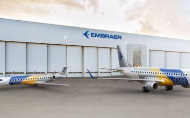 A Embraer espera entregar neste ano de 197 a 215 aeronaves, sendo de 125 a 135 jatos executivos e de 72 a 80 aviões comerciais