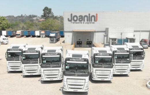 A Joanini Transporte e Logística está ampliando sua frota com a aquisição de 12 caminhões Volvo FH 460 6x2 Euro 6.