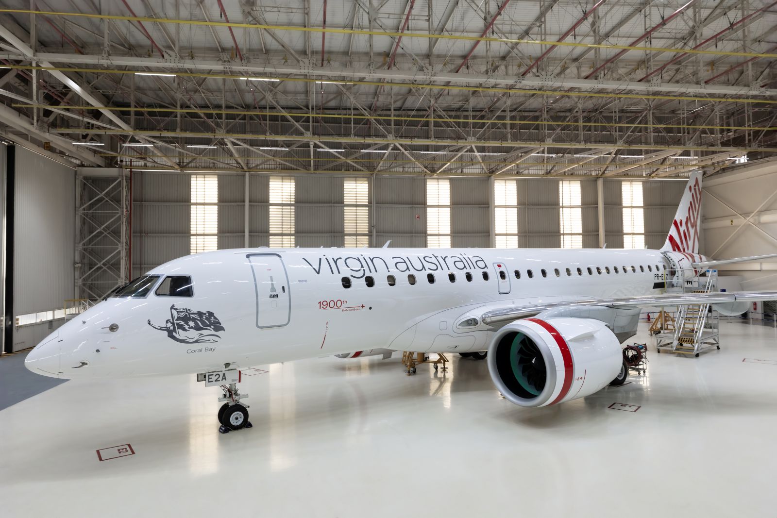 Azorra entrega primeiro Embraer E190-E2 para a Virgin Australia