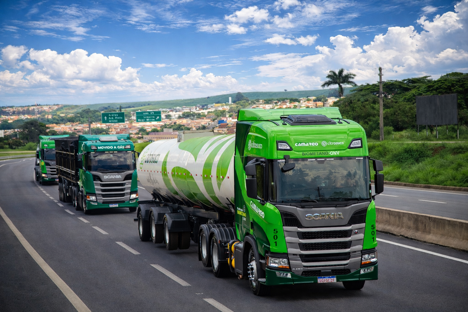 Citrosuco também aposta no biometano e investe na frota de caminhões